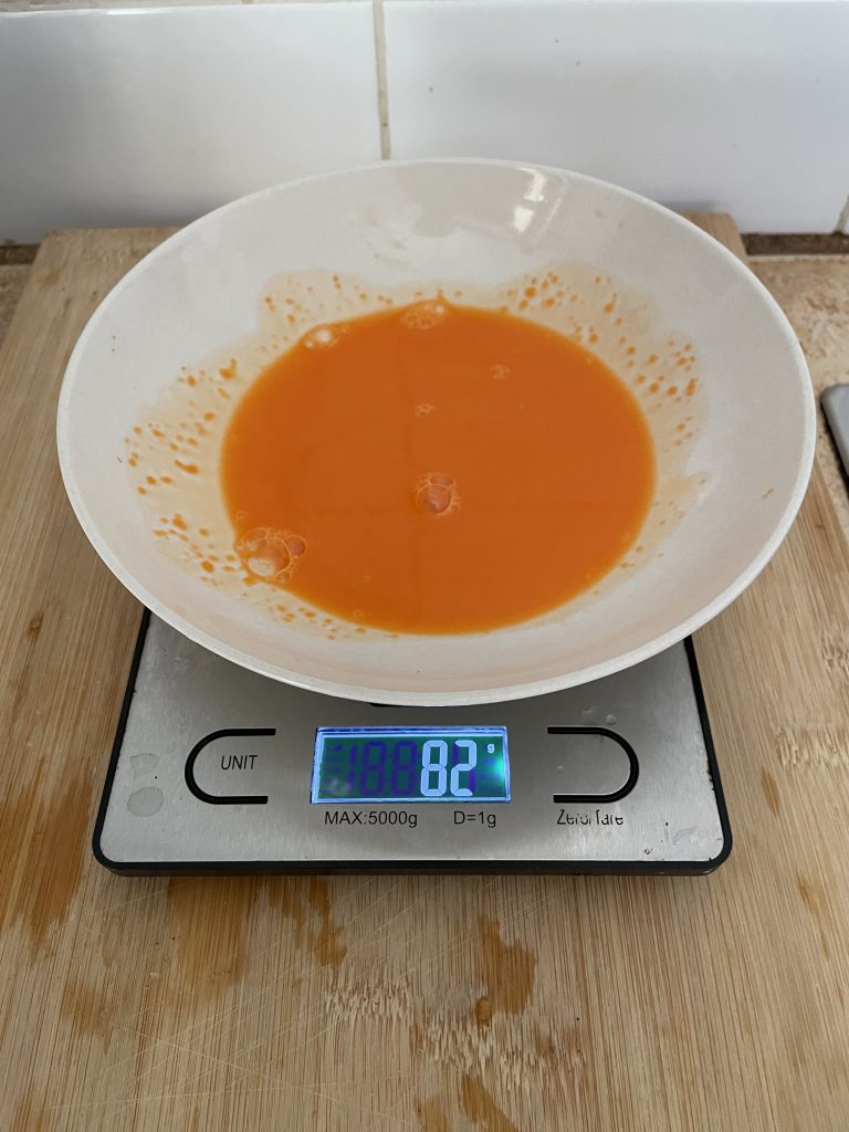 AOBOSI SJ-022 Slow-Juicer Gewicht Möhrensaft