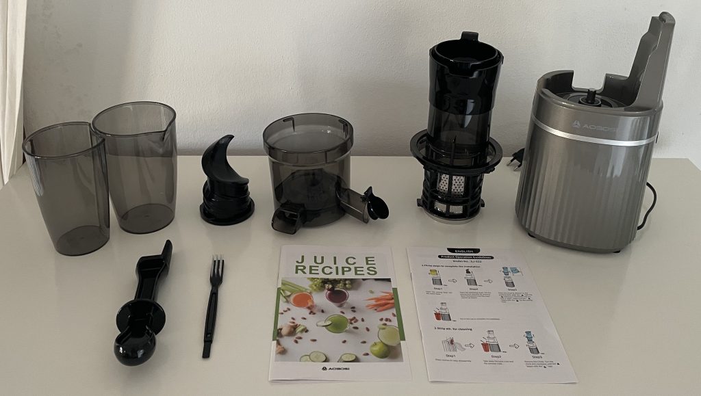 AOBOSI ‎SJ-022 Slow-Juicer alle Einzelteile