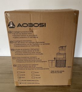 AOBOSI ‎SJ-022 Slow-Juicer im Karton