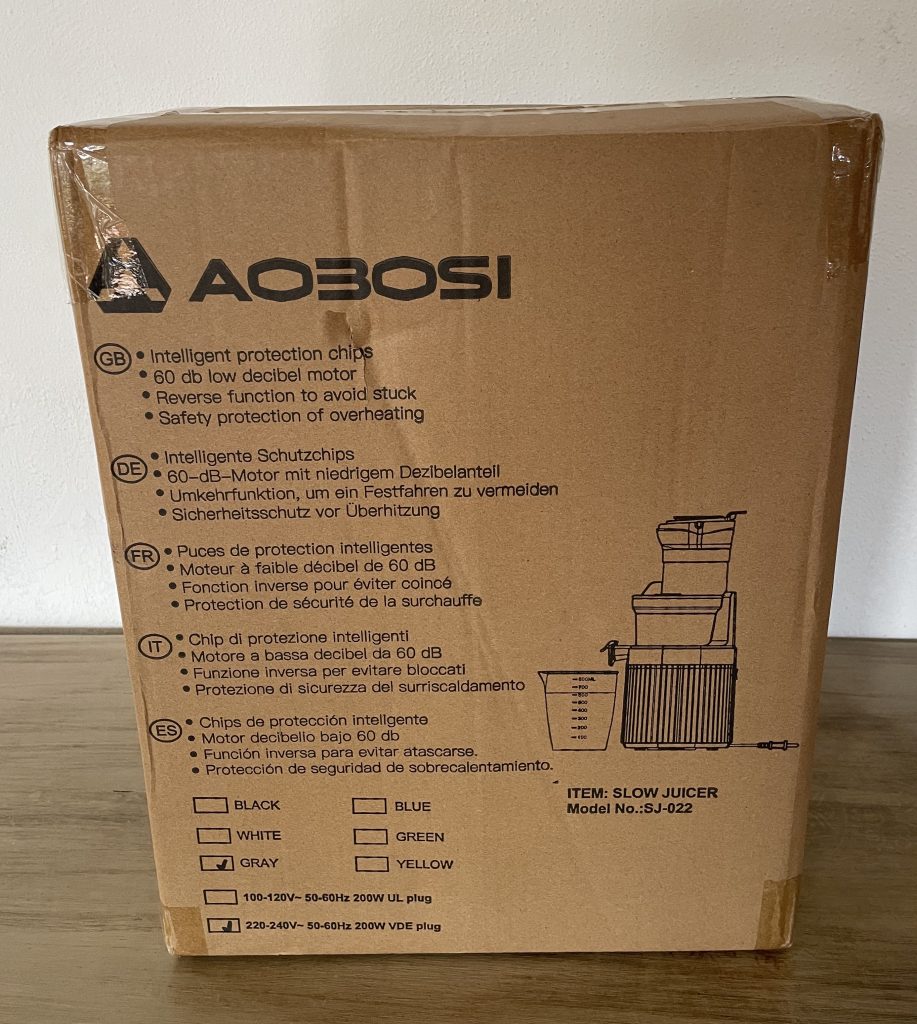 AOBOSI ‎SJ-022 Slow-Juicer im Karton