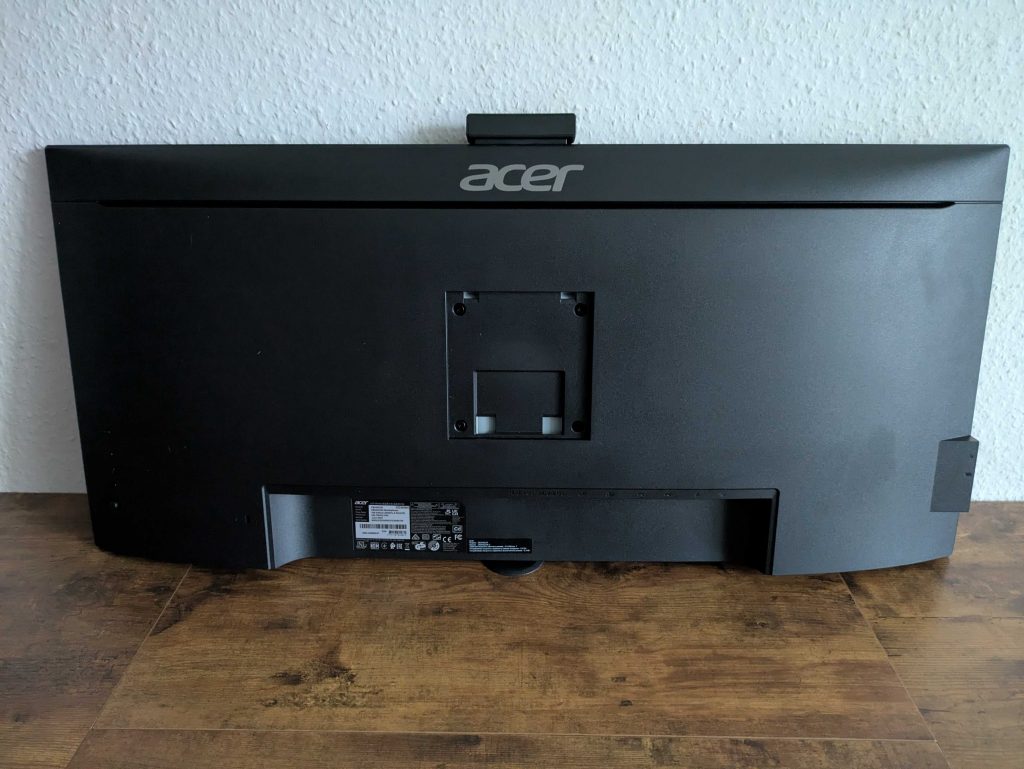 Acer VERO CB343CURD Monitor von hinten