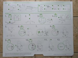 Anleitung des Razer Iskur V2 Gaming-Stuhls