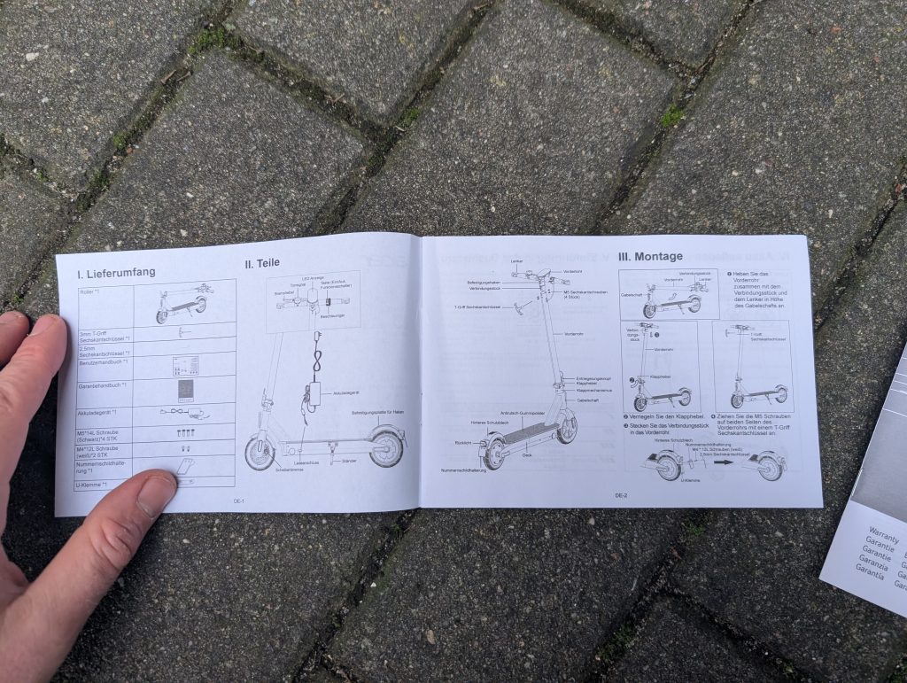 Bedienungsanleitung des Acer AES023 E-Scooters (2)