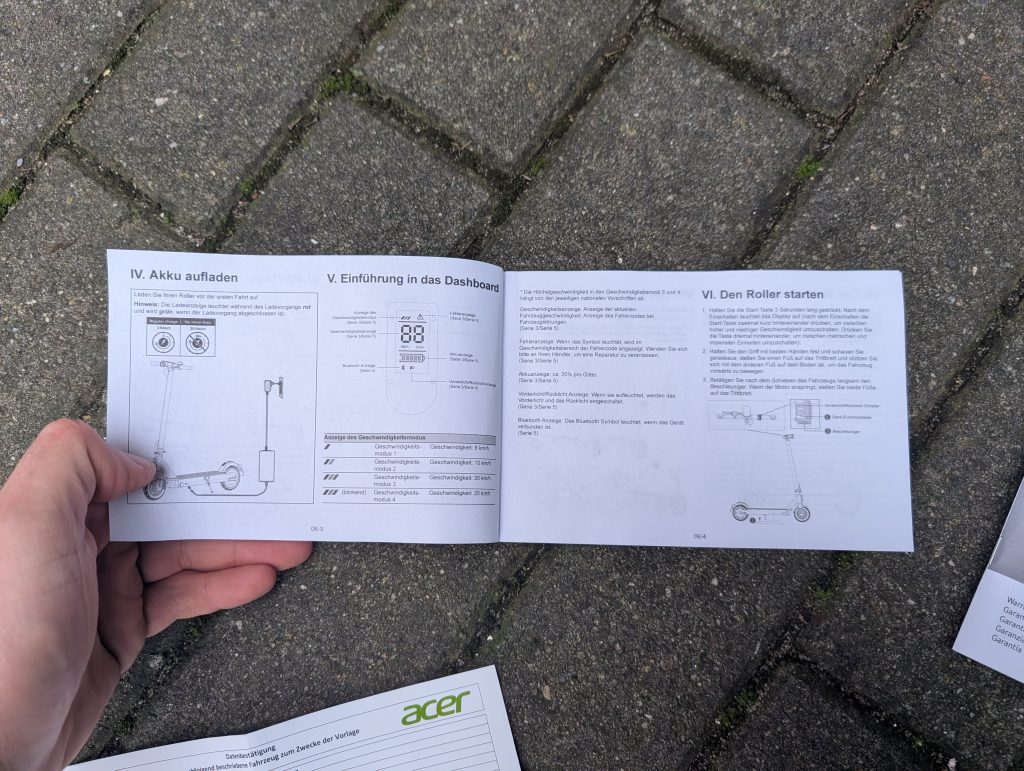 Bedienungsanleitung des Acer AES023 E-Scooters (3)