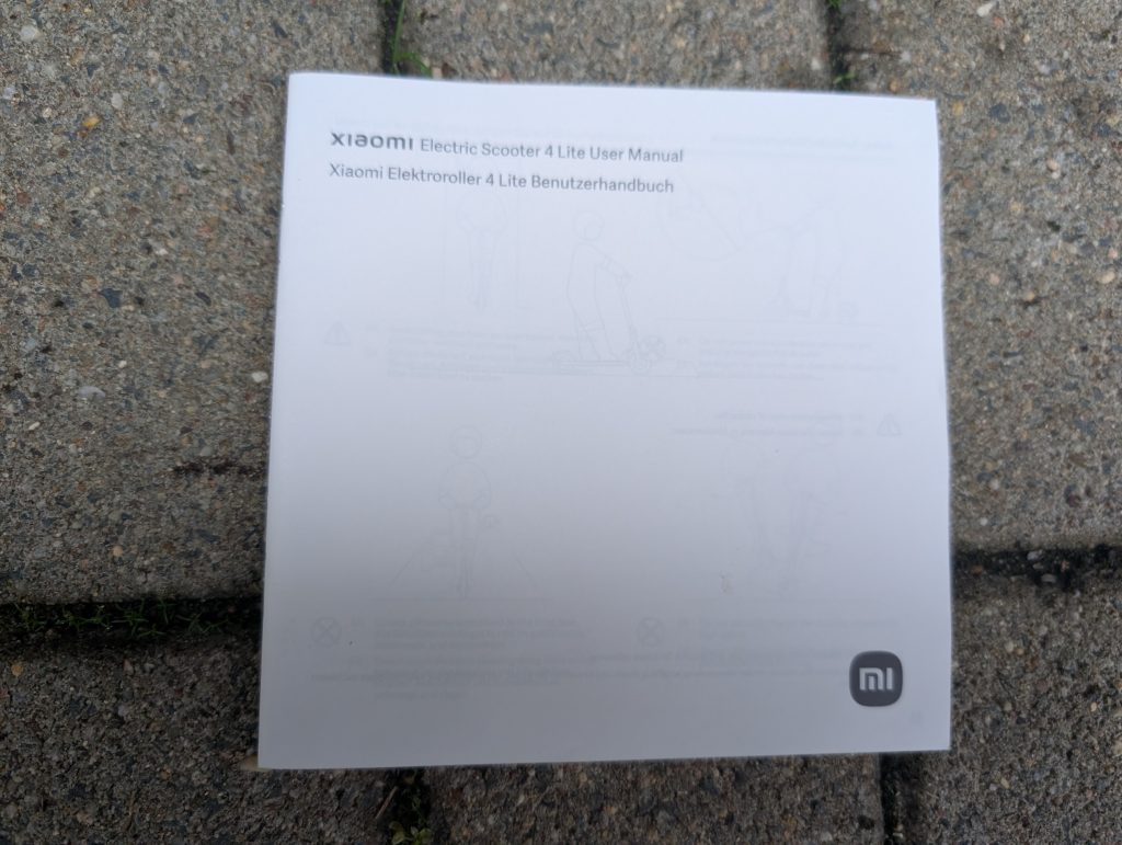 Bedienungsanleitung des Xiaomi 4 Lite E-Scooters
