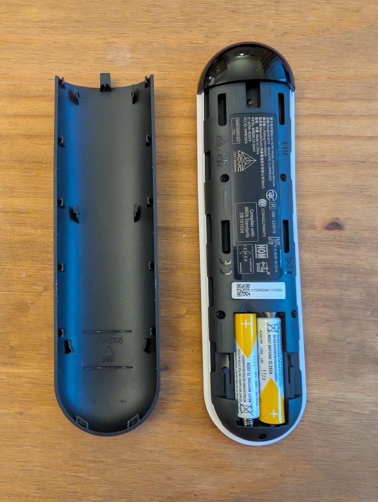 BenQ X300G Beamer Fernbedienung RÜckseite