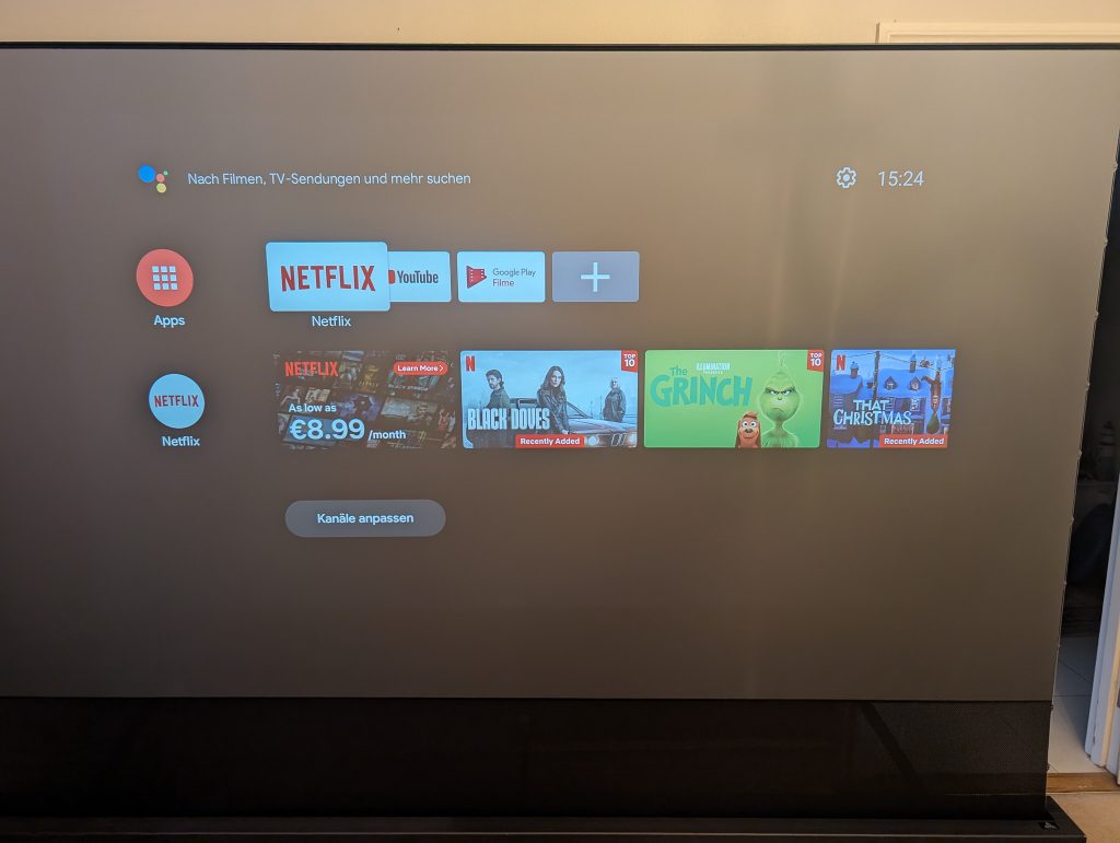 BenQ X300G Beamer Menü