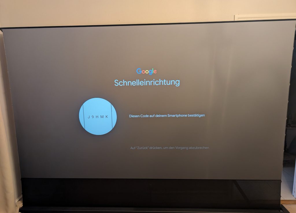 BenQ X300G Beamer Schnelleinrichtung