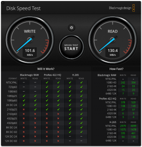 Seagate Basic STJL4000400 externe Festplatte DiskSpeedTest