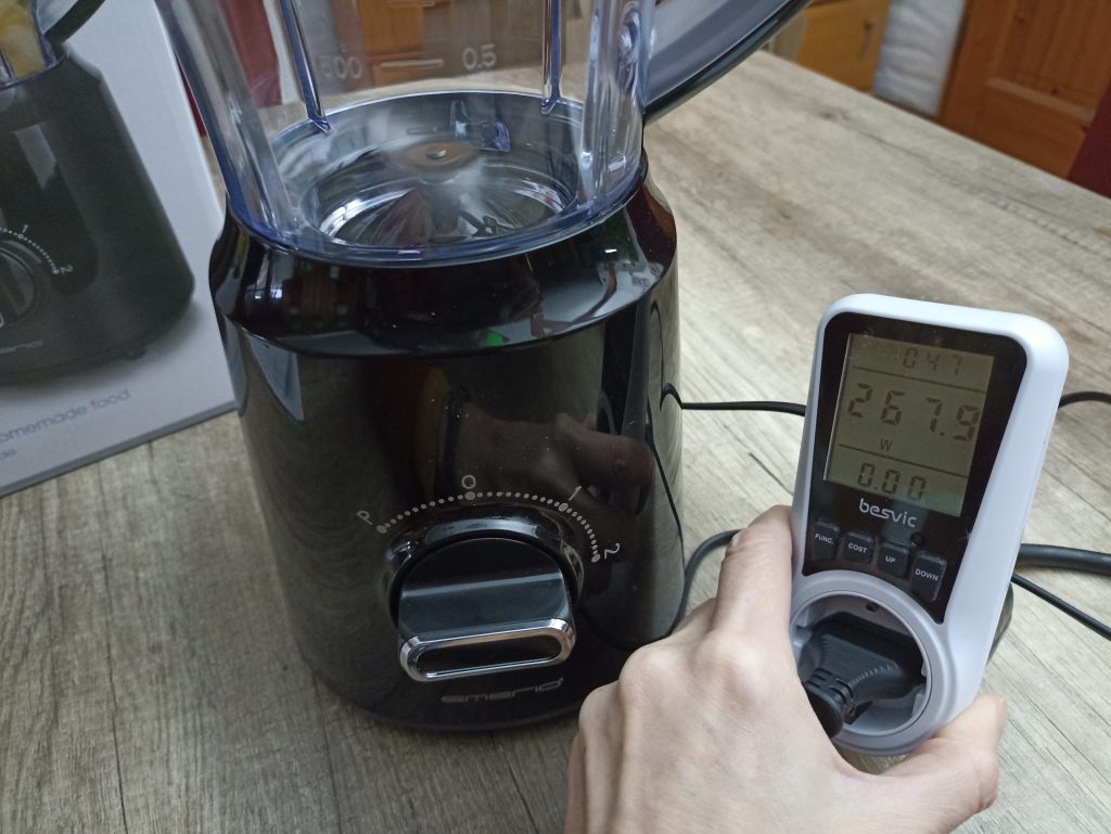 Emerio BL-12816.8 Standmixer, Messen der Leistung in Watt