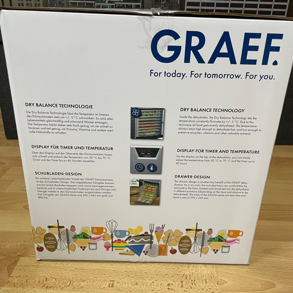 GRAEF DA510EU Dörrautomat Karton seitlich