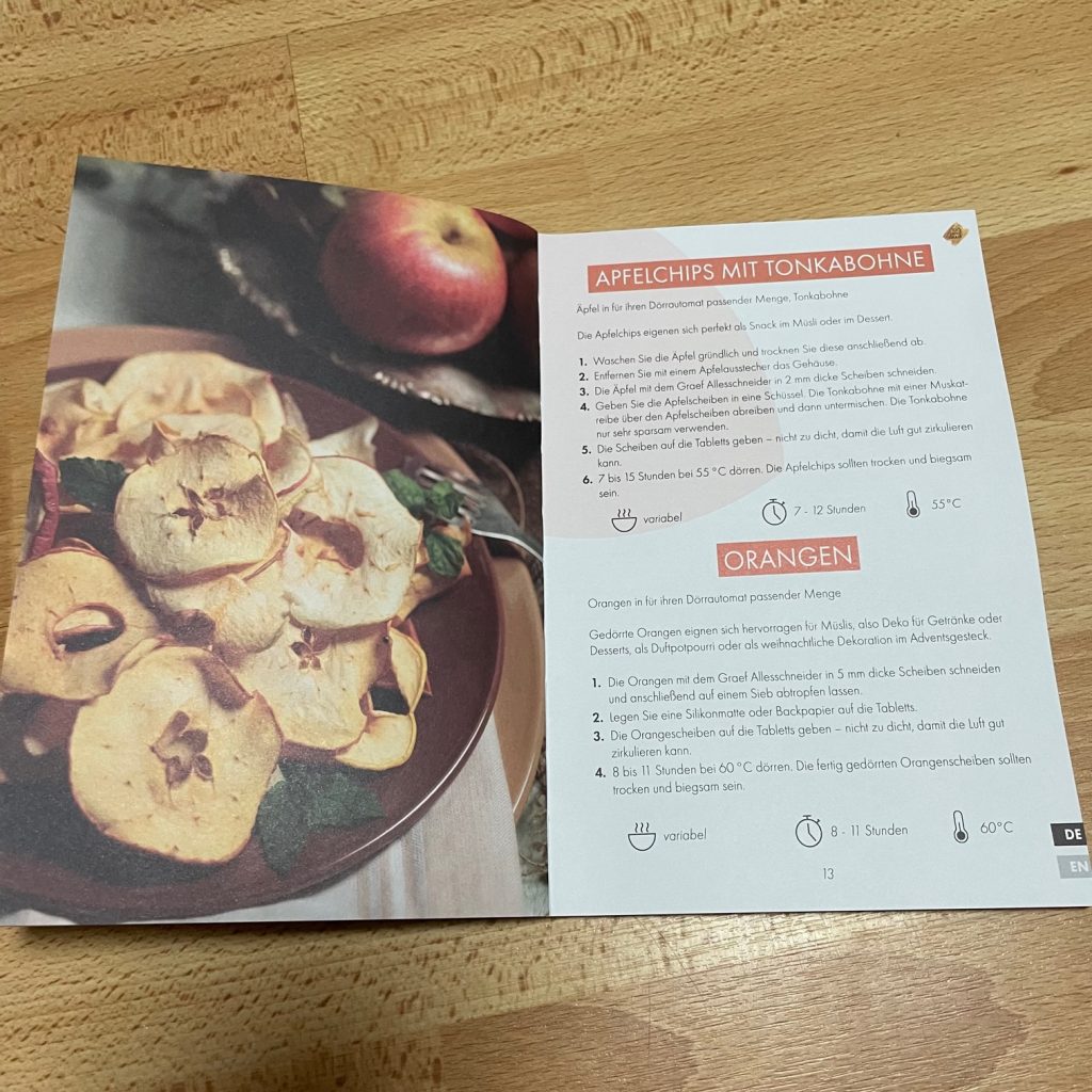 GRAEF DA510EU Dörrautomat Rezeptheft