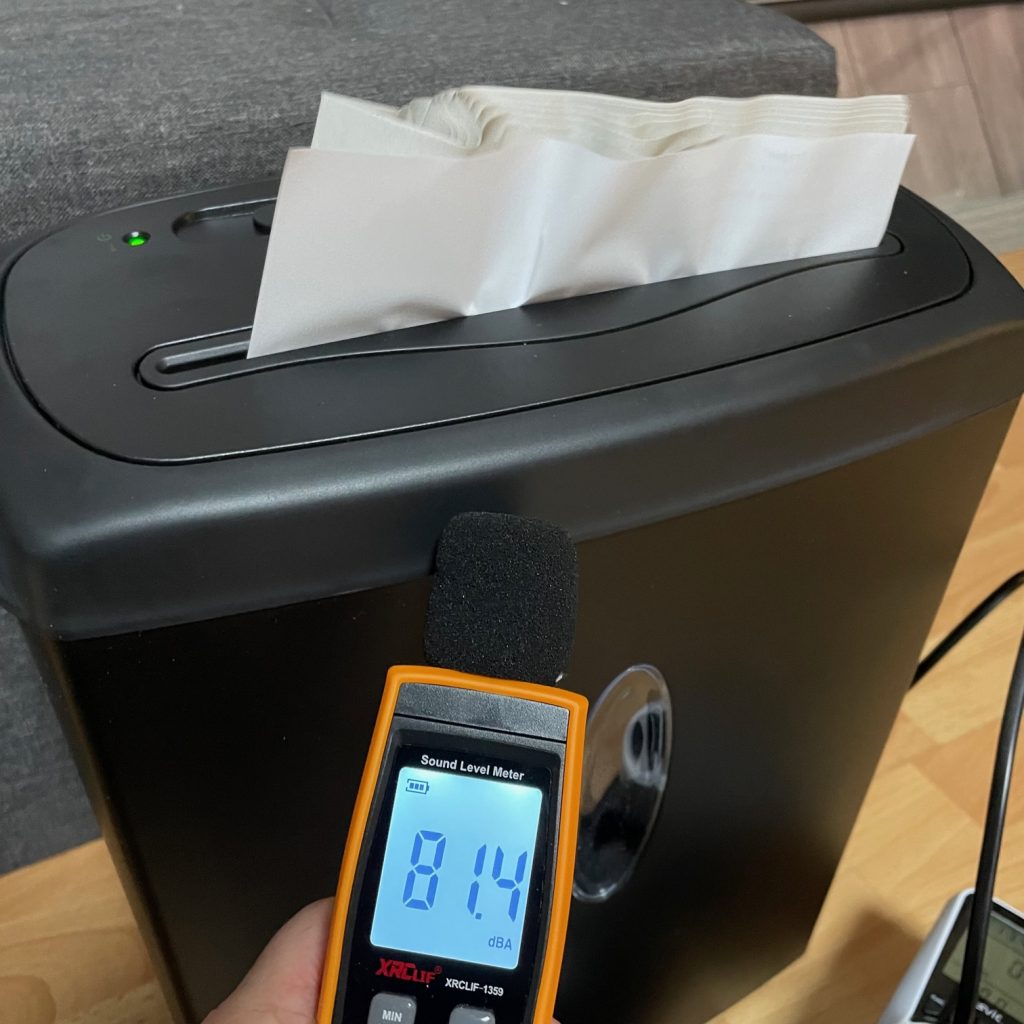 Hama X10CD Aktenvernichter Lautstärke