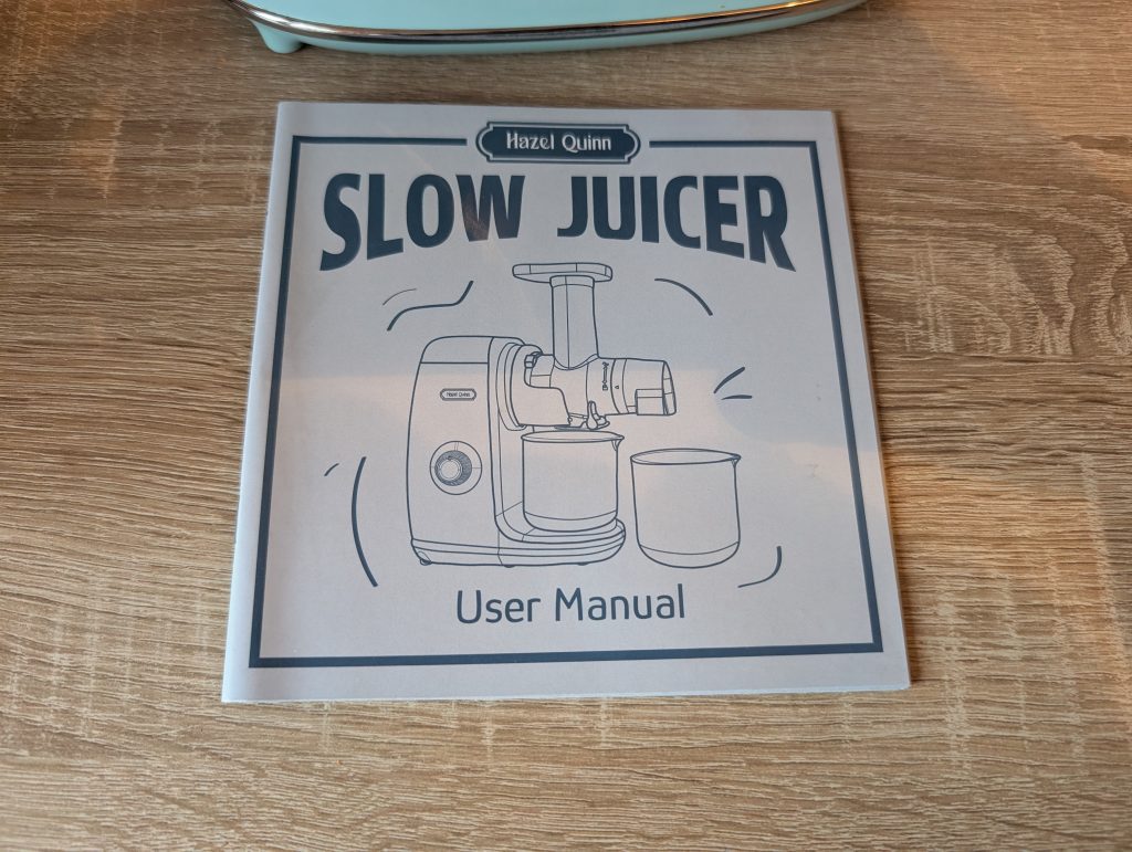 Hazel Quinn Slow Juicer Betriebsanleitung