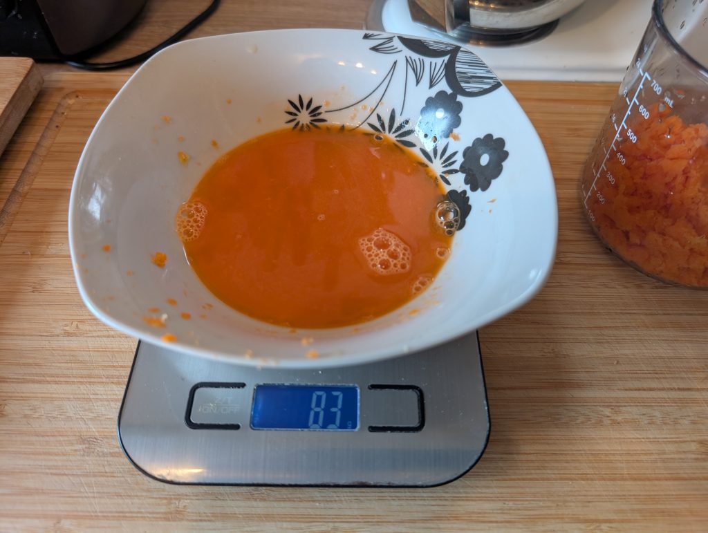 Hazel Quinn Slow Juicer Saftausbeute Möhren
