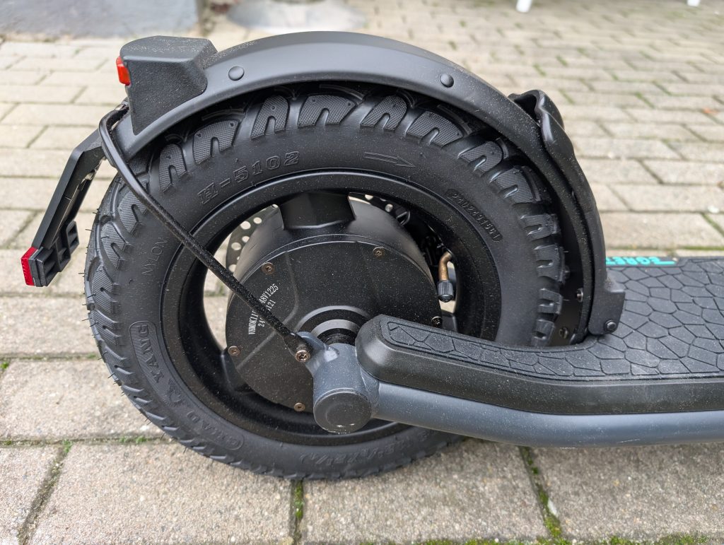 Hinterrad des Egret X+ E-Scooters