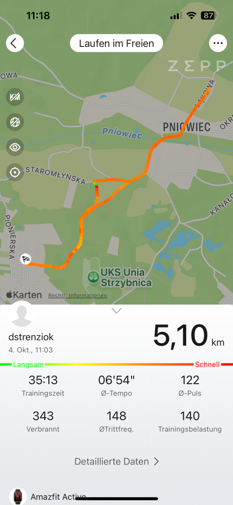 Amazfit Active Smartwatch ZEPP App