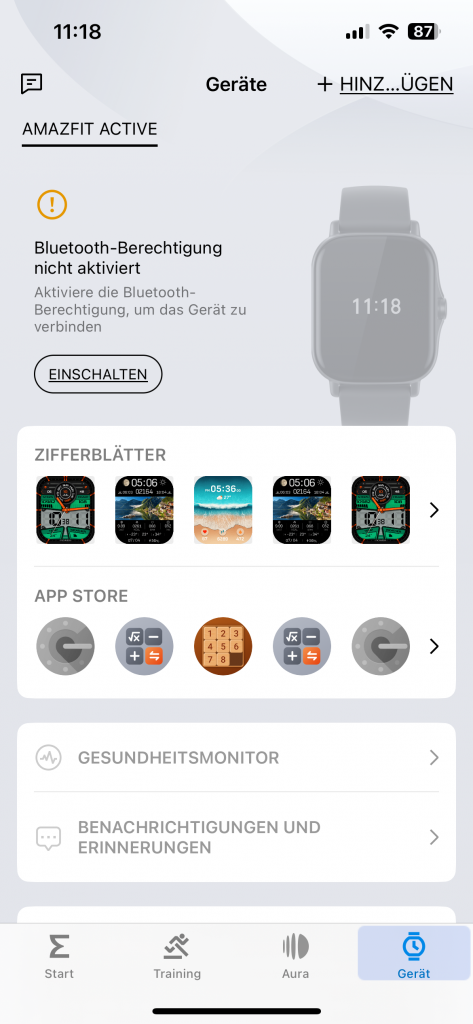 Amazfit Active Smartwatch ZEPP App