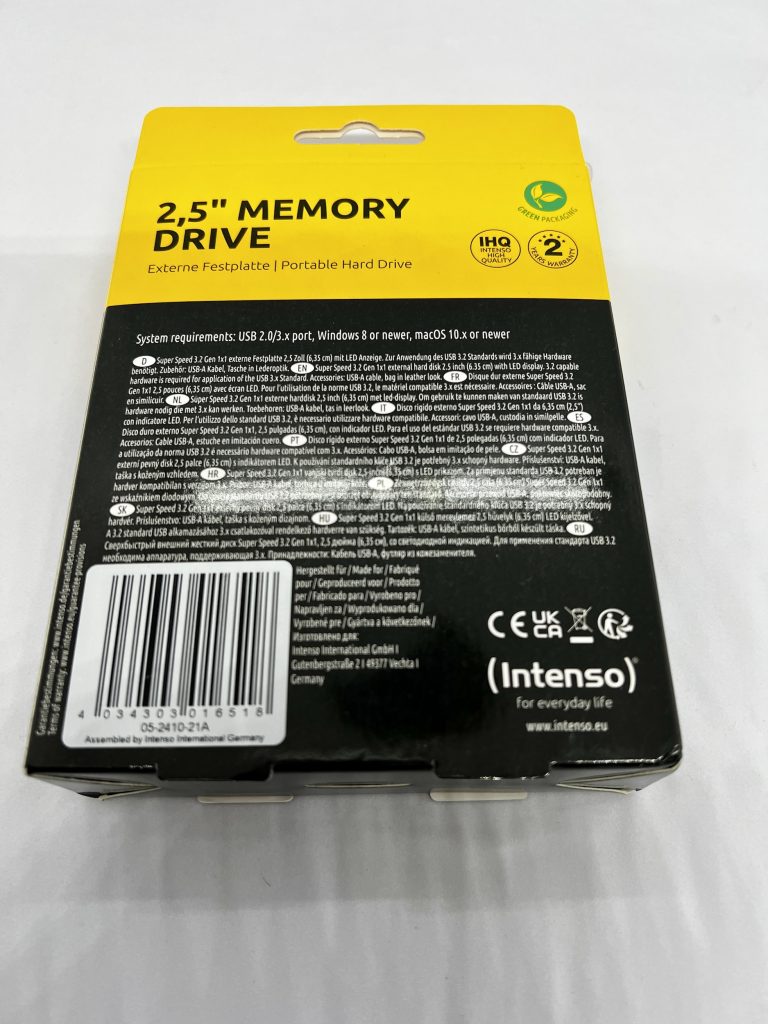 Externe Festplatte Memory Drive von Intenso
