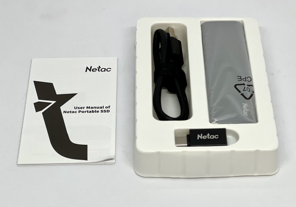 Netac ZSlim externe Festplatte SSD Lieferumfang