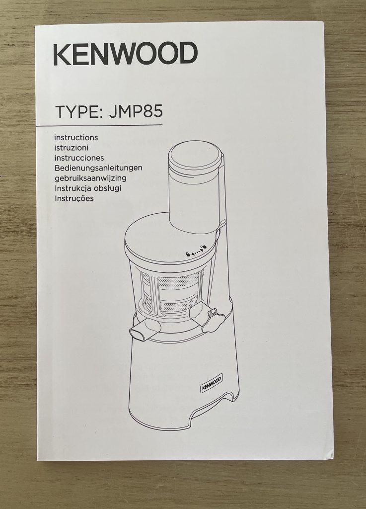 Kenwood PureJuice Pro JMP85.00SI Slow-Juicer Bedienungsanleitung