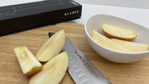 Klamer Premium Küchenmesser Schnittdetails