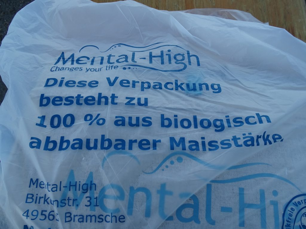 Mental-High Akupressurmatte Verpackung abbaubar