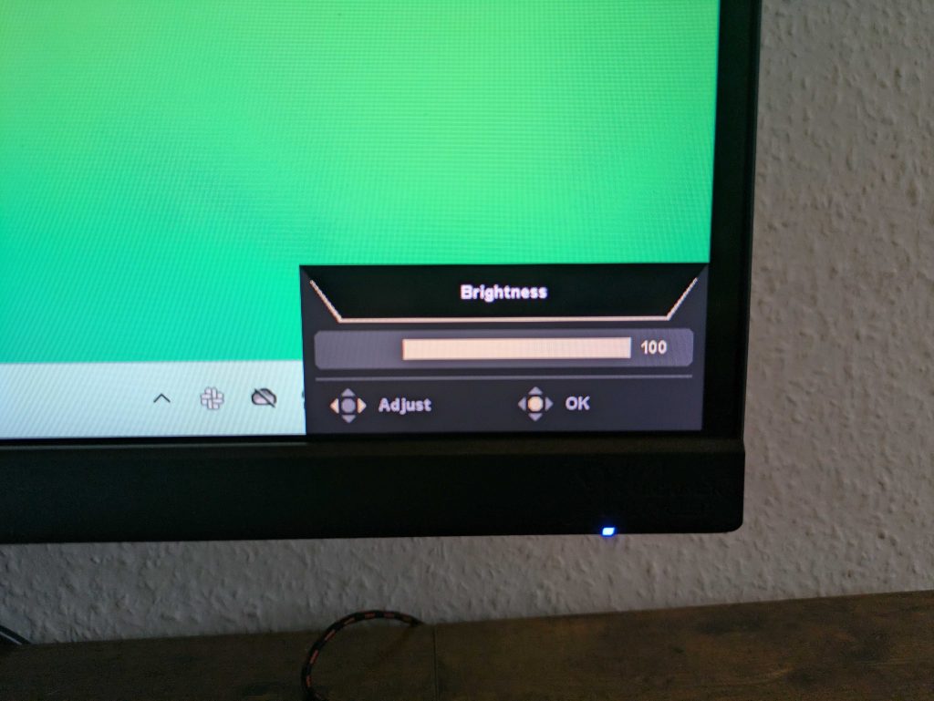 Menü des Acer VERO CB343CURD Monitors (4)