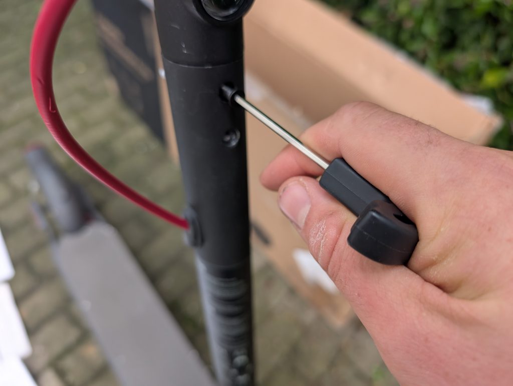 Montierter Xiaomi 4 Lite E-Scooter