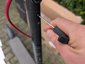 Montierter Xiaomi 4 Lite E-Scooter