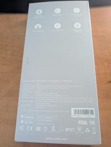Oclean X Pro Elite Schallzahnbürste Verpackung Rückseite
