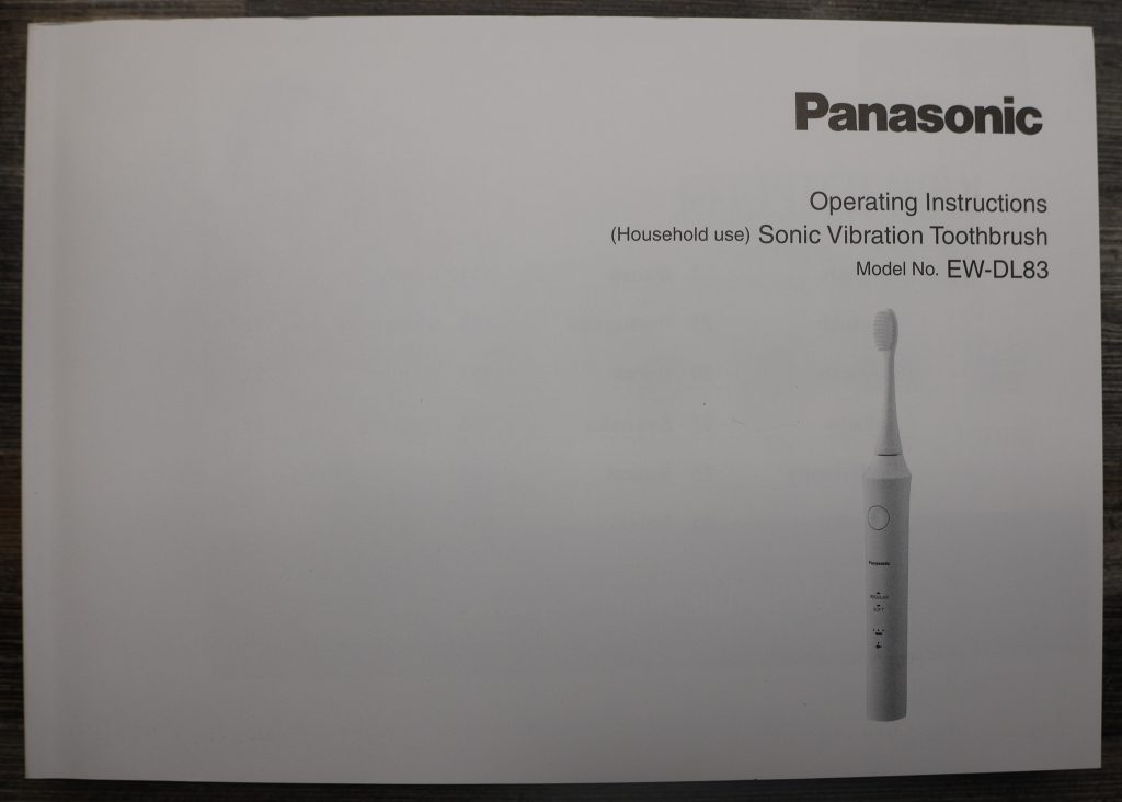 Panasonic EW-DL83 Schallzahnbürste Bedienungsanleitung