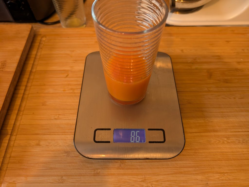 Severin ES 3571 Slow-Juicer Saftausbeute Möhren