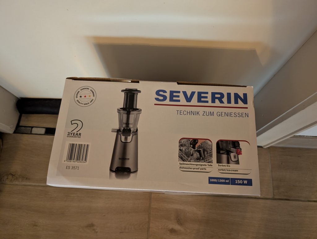 Severin ES 3571 Slow-Juicer Verpackung von oben