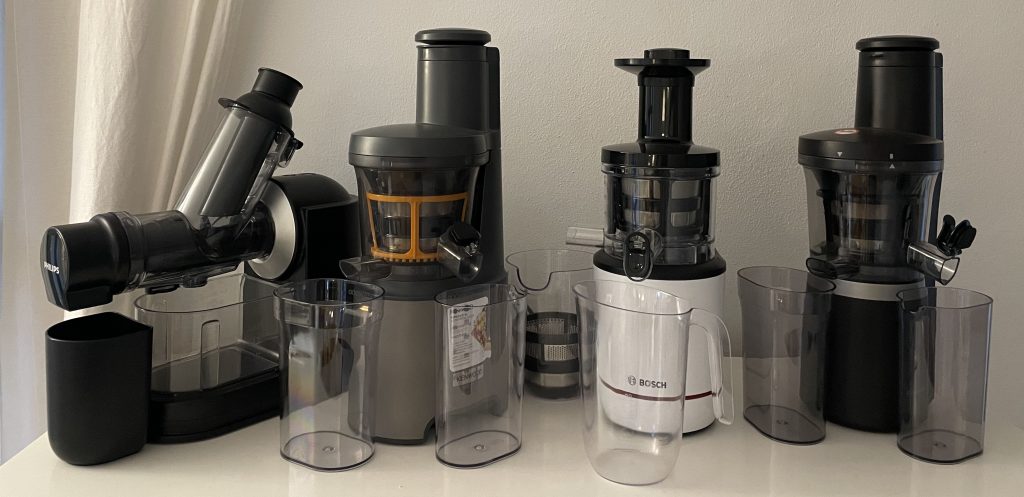 Slow-Juicer Gruppenbild Testsieger