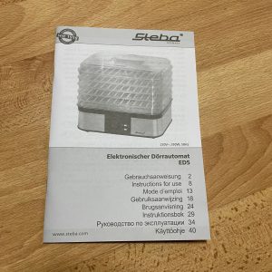 Steba ED5 Dörrautomat Bedienungsanleitung