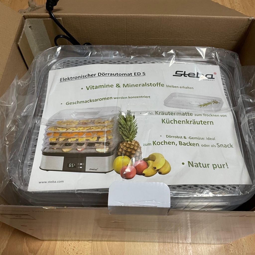 Steba ED5 Dörrautomat Lieferumfang