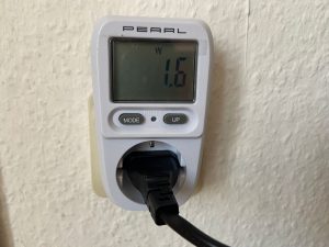Stromverbrauch des Peach PS600-10 Aktenvernichters im Standby