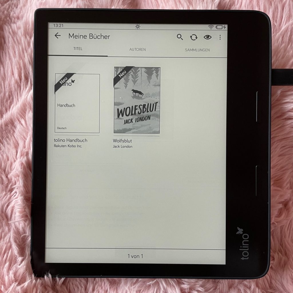 Tolino Epos 3 eBook-Reader Bibliothek