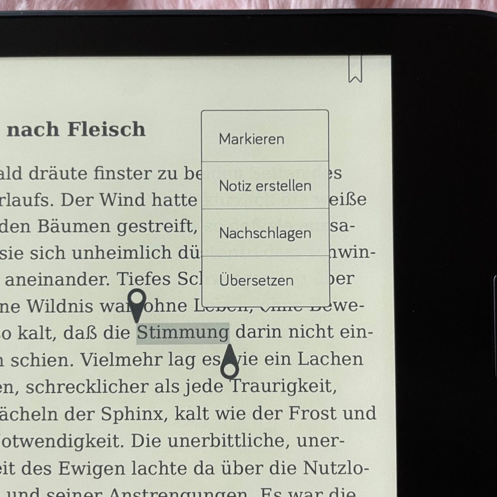 Tolino Epos 3 eBook-Reader Markierung