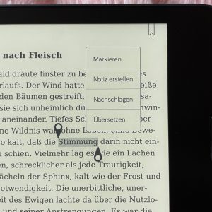 Tolino Epos 3 eBook-Reader Markierung