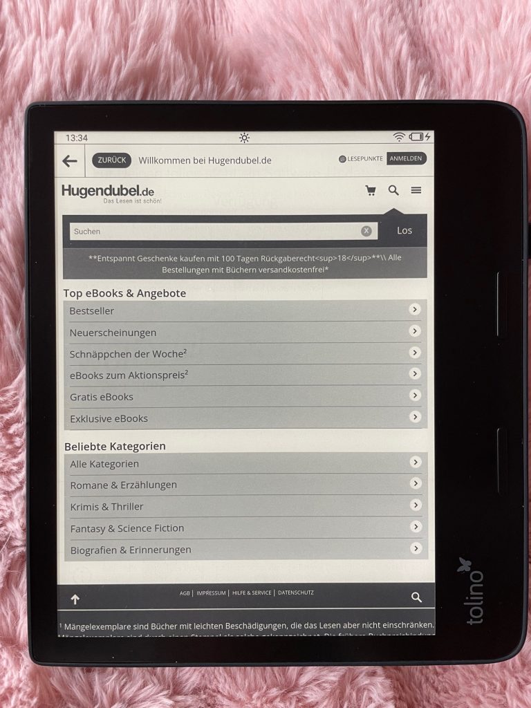 Tolino Epos 3 eBook-Reader Shop