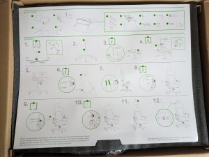 Verpackung des Razer Iskur V2 Gaming-Stuhls geöffnet (2)