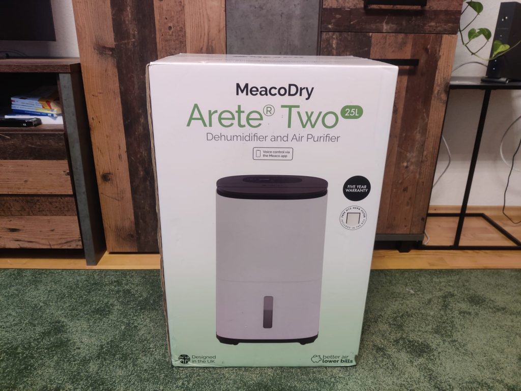 MeacoDry Arete Two Luftentfeuchter Verpackung vorne