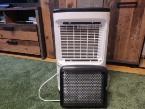 MeacoDry Arete Two Luftentfeuchter Rückansicht ohne Filtergitter