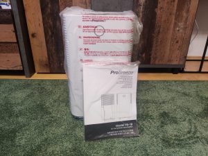 Pro Breeze PB-18 Luftentfeuchter verpackt mit Anleitung
