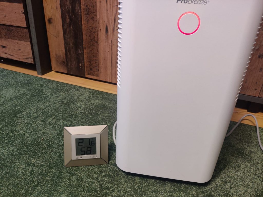 Pro Breeze PB-18 Luftentfeuchter Luftfeuchtigkeit zu Beginn