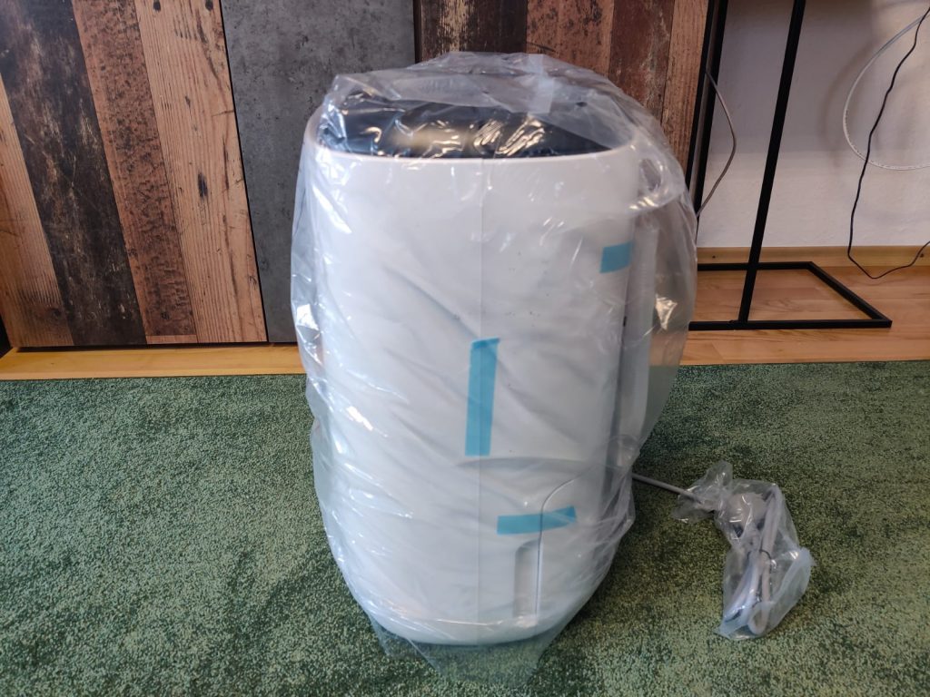 Greenmigo Alpha-12 Plus Luftentfeuchter in Plastik verpackt