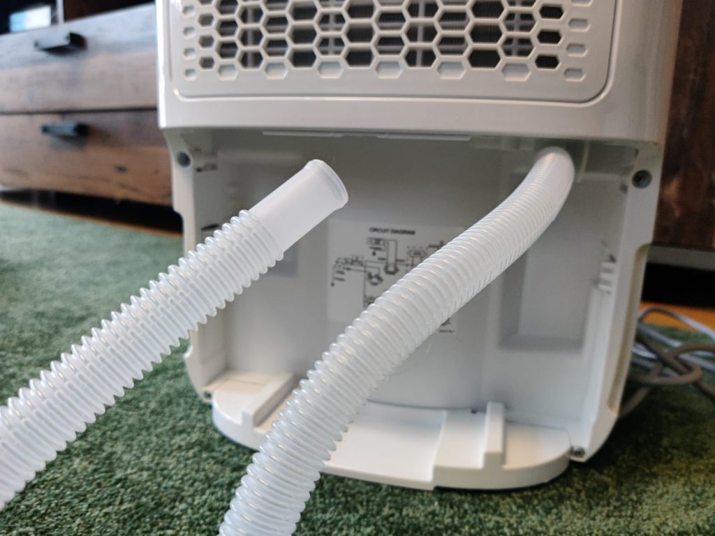 Greenmigo Alpha-12 Plus Luftentfeuchter Schlauchanschluss mit Schlauch