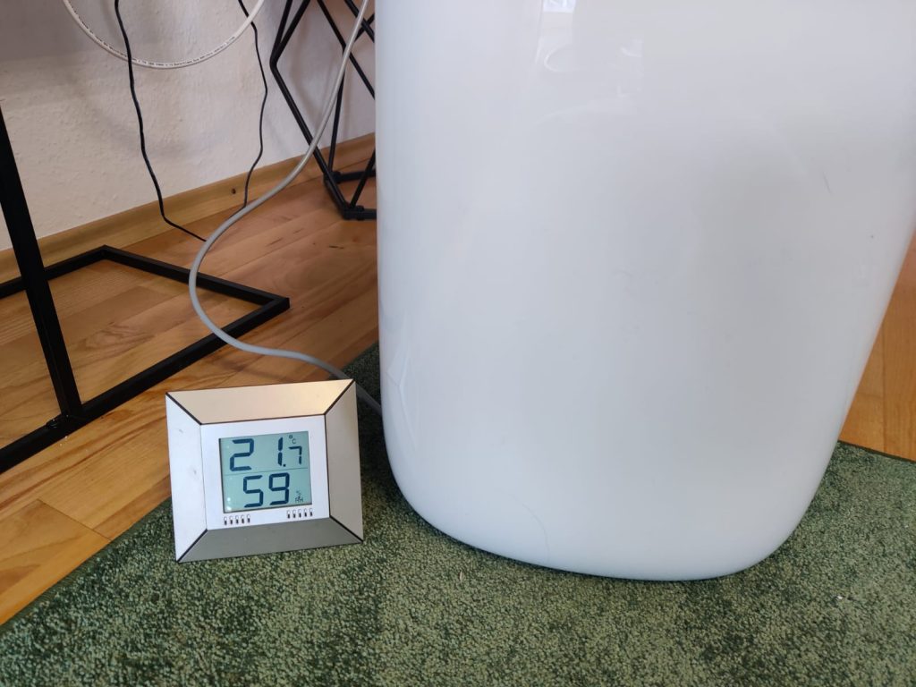 Greenmigo Alpha-12 Plus Luftentfeuchter Luftfeuchtigkeit zu Beginn